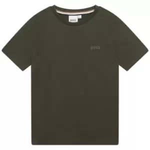 Image of Boss Small Logo T-Shirt Juniors - Green