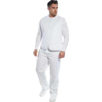 Image of Portwest - 2204 - White Food Industry Body warmer sz Large Regular Cold Store Freezer