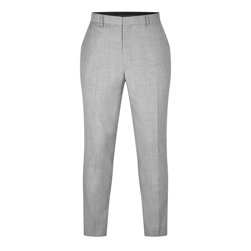 Image of Ted Baker Mens Denali Slim Fit Suit Trousers Cool Grey male 32W R