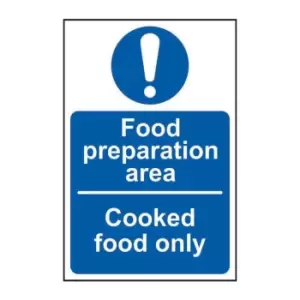 Image of Food Preparation Area Cooked Food Only - Sav (150 x 100mm)