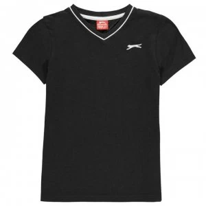 Image of Slazenger V Neck T Shirt Junior Boys - Navy