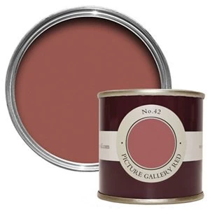 Image of Farrow & Ball Estate Picture gallery red No. 42 Emulsion Paint 100ml Tester pot