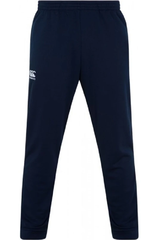 Image of Canterbury Stretch Tapered Tracksuit Bottoms in Navy Size: 14 Years Navy Unisex 14 Years