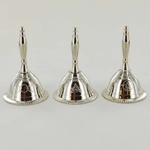 Image of Three Silver Bells (Pentagtram, Triple Moon, Triquet)