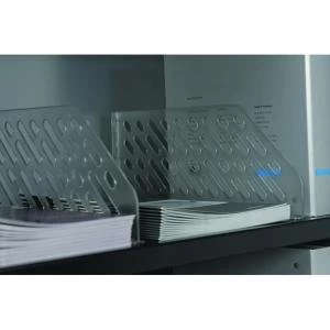 Image of Bisley Shelf Divider Plastic Clear BSDP5 Pack of 5