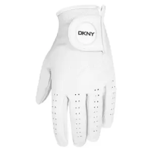 Image of DKNY Golf Golf Cab Leather Glove Mens - White