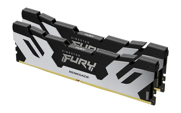 Image of Kingston Kingston Technology FURY 64GB 6400MT/s DDR5 CL32 DIMM (Kit of 2) Renegade Silver XMP KF564C32RSK2-64