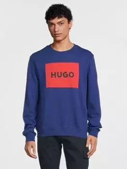 Image of HUGO Duragol222 Sweatshirt - Medium Blue, Size 2XL, Men