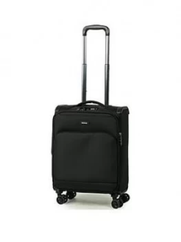 Image of Rock Luggage Georgia Carry-On 8 Wheel Black Suitcase