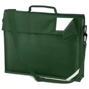 Image of Quadra Junior Book Bag With Strap (One Size) (Bottle Green)