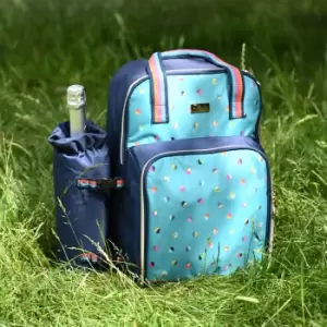 Image of Mini Confetti Backpack with Picnicware & Bottle Cooler Blue