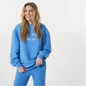 Image of Jack Wills Relaxed Graphic Crew - Blue