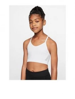 Image of Nike Older Girls Seamless Sports Bra - White