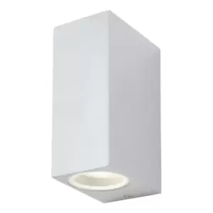 Image of Zink FLEET Square Outdoor Up and Down Wall Light Silver