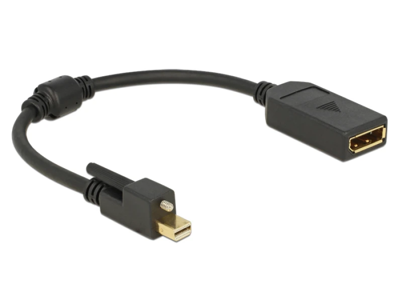 Image of DeLOCK 62638 DisplayPort cable 0.25 m Mini DisplayPort Black