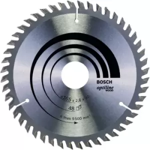 Image of Bosch 2608640732 OPTILINE WOOD 160x20mm CIRCULAR SAW BLADE 48T