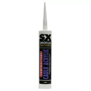Image of Siroflex Contractors Acrylic Caulk, White 300ml Cartridge