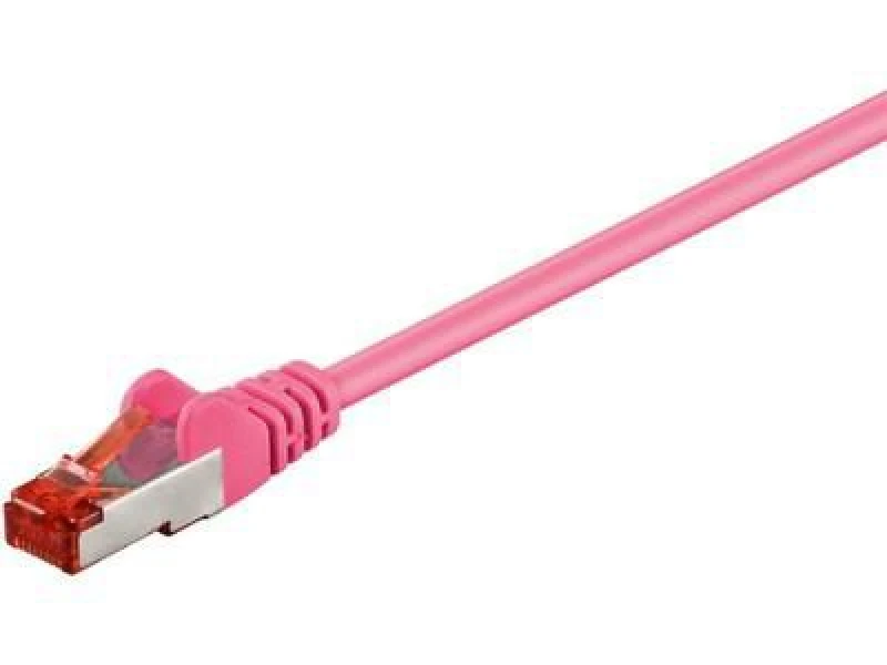 Image of Microconnect SSTP6005PI networking cable Pink 0.5 m Cat6 S/FTP (S-STP)