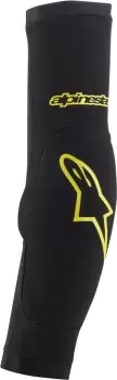 Image of Alpinestars Paragon Plus Elbow Protectors, black-yellow, Size L, black-yellow, Size L