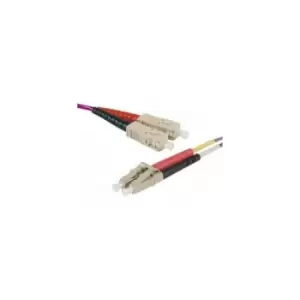 Image of Hypertec 392522-HY fibre optic cable 30 m SC LC OM4 Pink