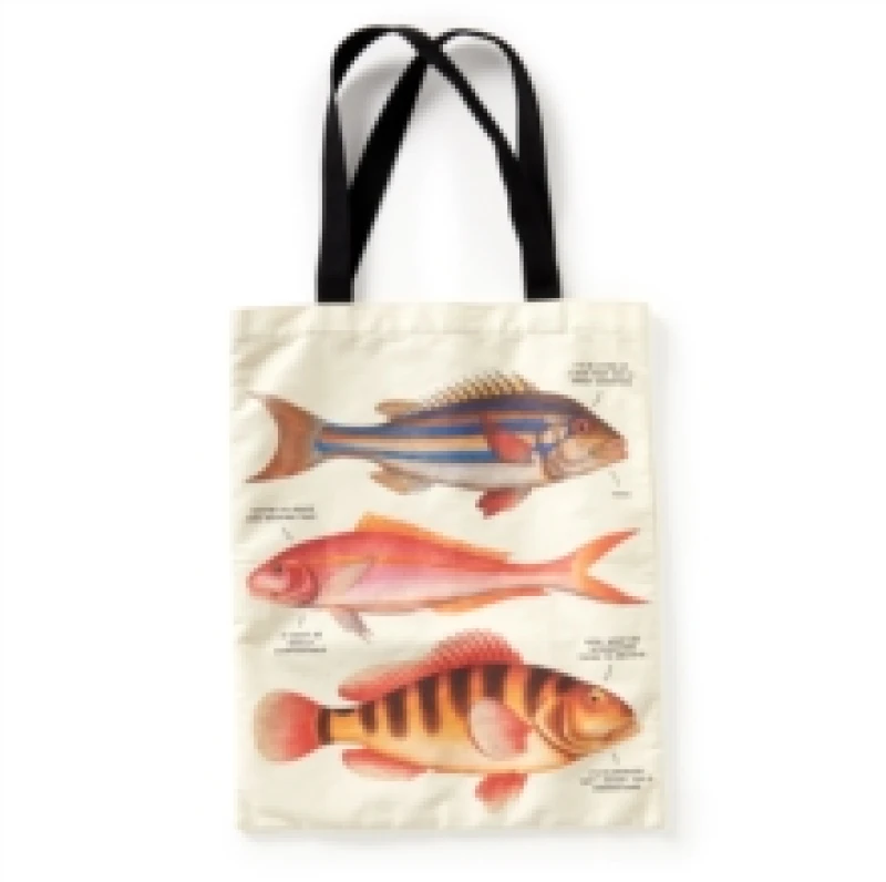 Image of Judgy Fish Canvas Tote. Novelty book. By Brass Monkey Books