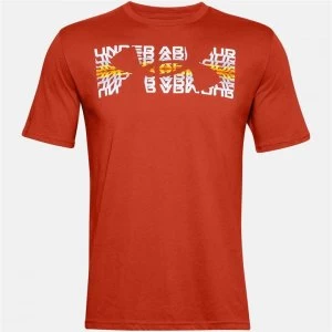 Image of Urban Armor Gear Ripple Logo T Shirt Mens - Orange