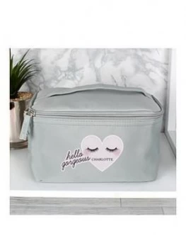 Image of Personalised Eyelashes Travel Make Up Bag