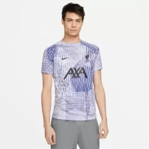 Image of Nike Liverpool Away Pre Match Top 2022 2023 Mens - Purple