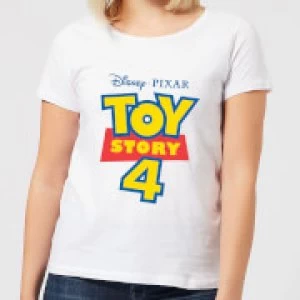 Image of Toy Story 4 Logo Womens T-Shirt - White - XL