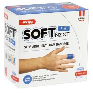 Image of Click Medical Snogg Soft1 Plasters 6cm X 5M Blue Ref CM0546 Up to 3