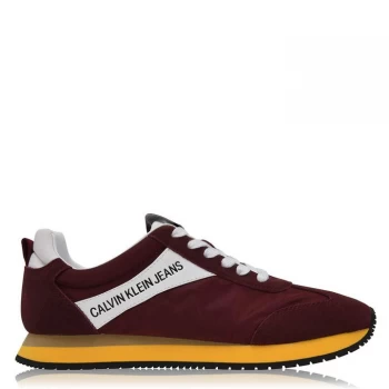 Image of Calvin Klein Jeans Jill Trainers Ladies - Beet Red