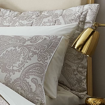 Image of Catherine Lansfield Opulent Jacquard Champagne Pillowsham Pair
