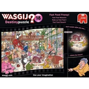 Image of Jumbo Wasgij Destiny 18 - Fast Food Frenzy 1000 Piece Jigsaw Puzzle