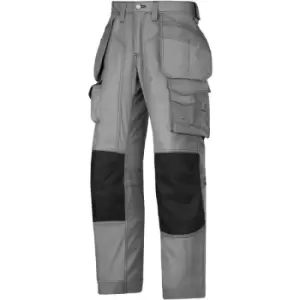 Image of Snickers Mens Floorlayer Ripstop Workwear Trouser / Pant (30R) (Grey) - Grey