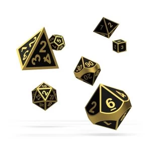 Image of Oakie Doakie Dice RPG Set Metal (Alchemy Gold)