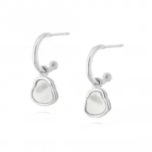 Image of Isla Mother of Pearl Drop Sterling Silver Earrings SE04_SLV