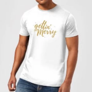 Image of Gettin' Merry T-Shirt - White - 5XL