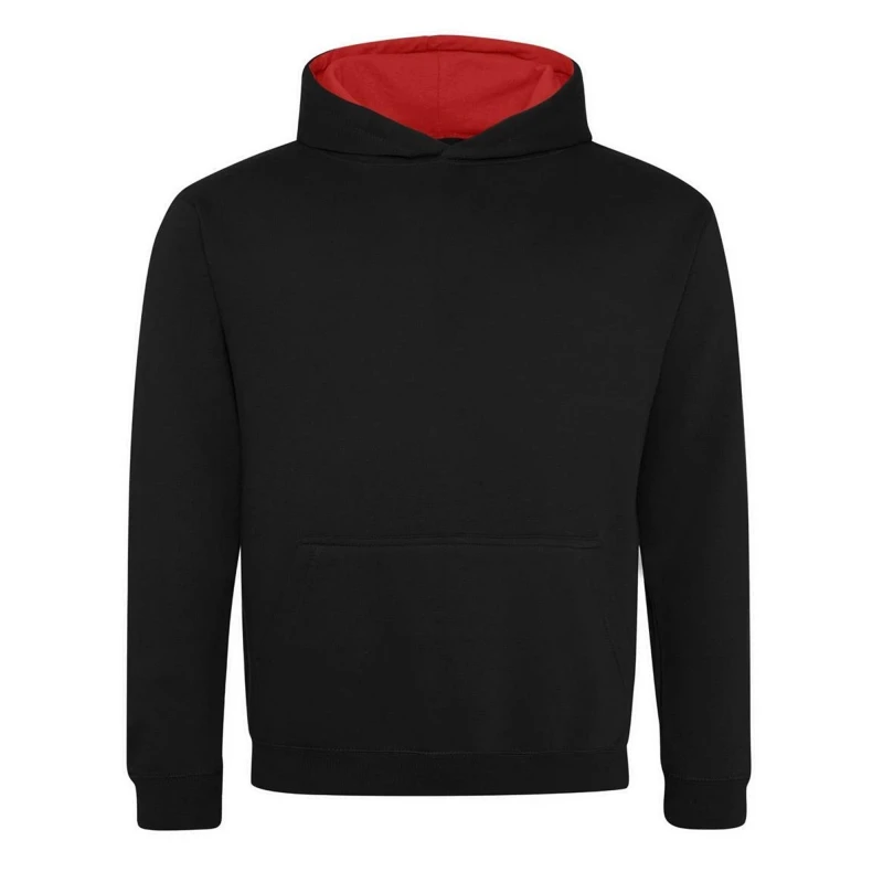 Image of AWDis Varsity Hoodie in Scarlet Size: 12-13 Years Scarlet Unisex 12-13 Years