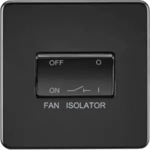 Image of MLA Knightsbridge 10AX 3 Pole Fan Isolator Switch Matt Black - SF1100MBB