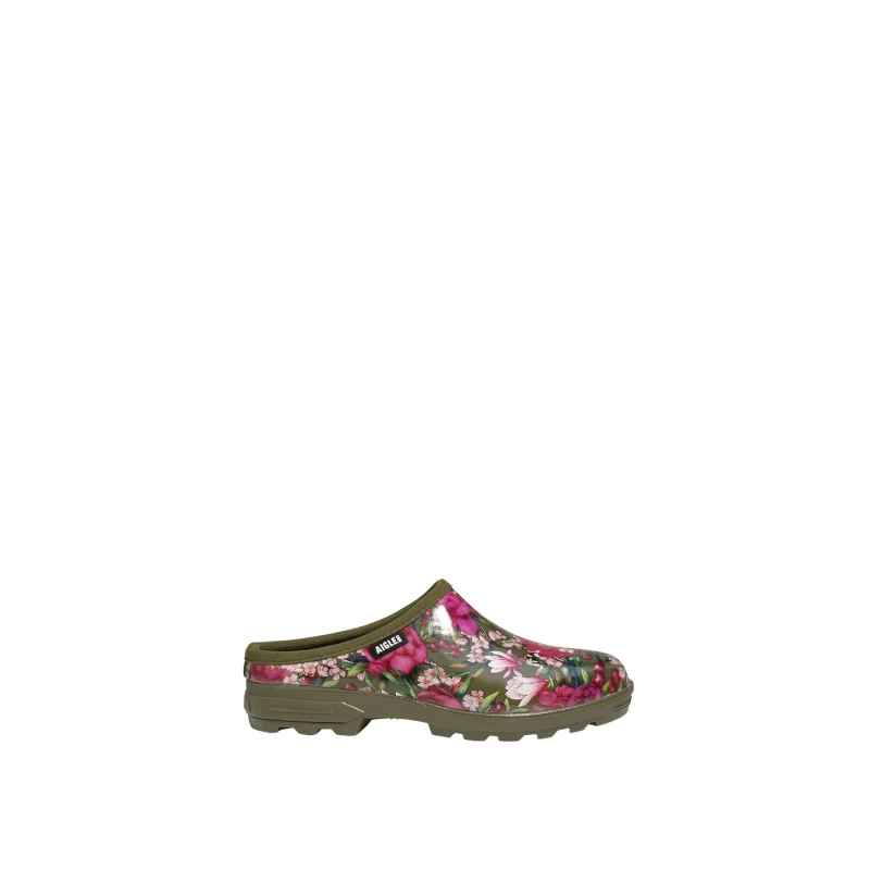 Image of Aigle Open two-material clogs For Her Aigle Lessfor Open PT Vert Female 38