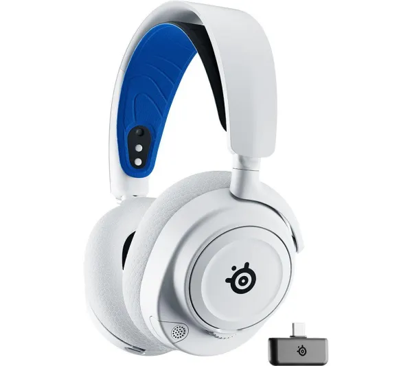 Image of SteelSeries Arctis Nova 7P Wireless 7.1 Gaming Headset - White