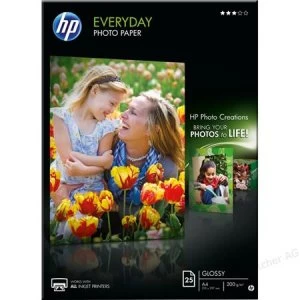 Image of HP Q5451A Everyday Glossy Photo Paper A4 25 sheets