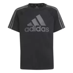 Image of adidas Sereno Logo T Shirt Juniors - Black