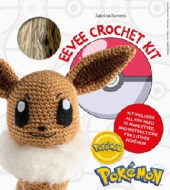 Image of PokeMon Crochet Eevee Kit : Kit Includes Materials to Make Eevee and Instructions for 5 Other PokeMon Kit