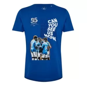 Image of Castore Can You See Us Now Short Sleeve T Shirt - Blue
