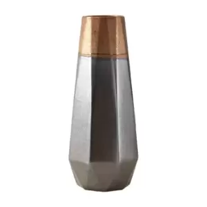 Image of Premier Housewares Jet Metallic Vase - Small
