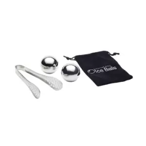 Image of BarCraft Spherical Ice Ball Set Silver