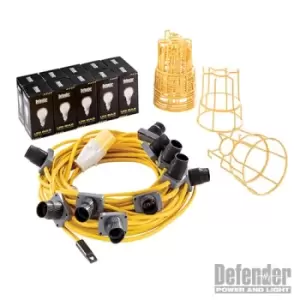 Image of Defender E89811 LED Festoon Kit 22m 110V 100W 8000 lumens