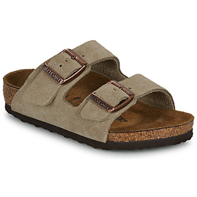 Image of Birkenstock Kids Arizona Kids Double Strap Mules taupe Baby 26 (8.5);28 (10);30 (11.5);31 (12.5 to 13);32 (13.5)