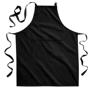 Image of Westford Mill Adults Unisex Cotton Craft Apron (One Size) (Black)